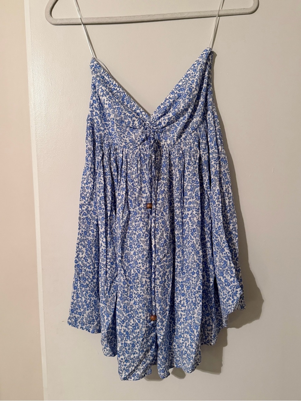 Sky to Moon Floral Blue Top